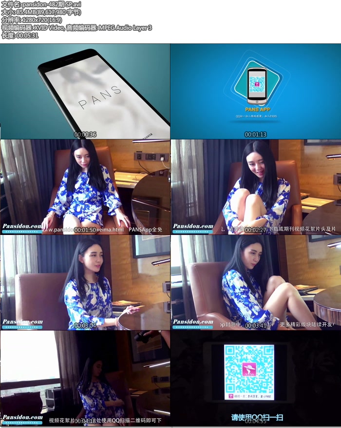 [PANSд��] 2015.10.18 NO.482 ���� ���㻨�� [AVI/85.4M]